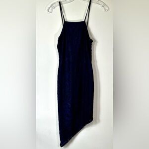 missguided asym strap drape satin midi dress Missguided Asymmetric Strap Drape Satin Midi Dress Size 12